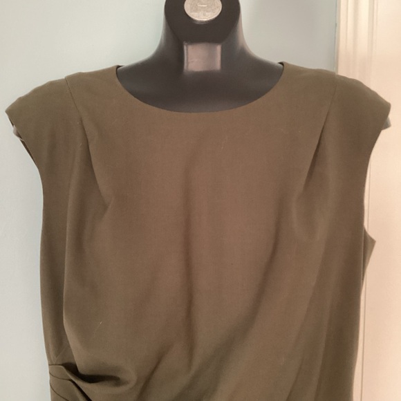 Lafayette 148 NY green wool dress size 14 - Picture 7 of 10
